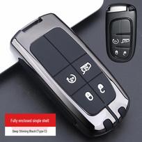 Jeep Compass, Commander, Cherokee, Renegade, Grand Cherokee Key Case & Car Bag Shell gray