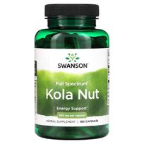 Swanson, Pilno spektro kolamedžio riešutai, 550 mg, 180 kapsulių