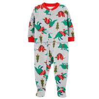 Autumn and Winter Polar Fleece Foot-Wrapped Baby Pajamas One-Piece Light Gray 8t Is Suitable for Height 125-135cm white