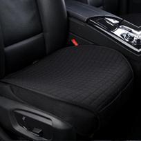 SEAMETAL Lininis automobilio sėdynės užvalkalas priekinis lininis audinys Vasarinis kvėpuojantis apsauginis kilimėlis Auto Priedai Universalūs 1pc front seat juoda