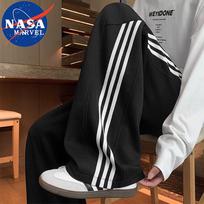 NASA MARVEL Men's Three-Stripe Straight Leg Sweatpants 3XL juoda