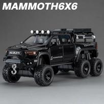 1:32 Dodge RAM 1500 TRX 6X6 Tyrannosaurus Rex Picku Alloy Car Model Sound and Light Children's Toy Collectibles Birthday gift juoda