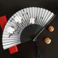 Elegance Silk Folding Fan for Women Chinese Style Art Crafts Gift Dance Hand Fan Bamboo Room Decor Wood Summer Cooling Fan