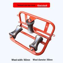 Heavy-Duty Steel Pipe 3-Wheel Cable Laying Corner Pulley
