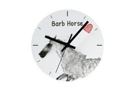Barb Horse – Wall clock with a horse, shelf clock with a print | Art-Dog balta