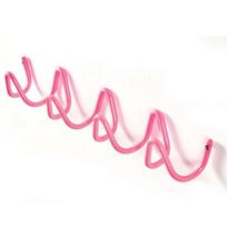 Minimalistinis metalinis sieninis kabliukas Bangos formos raktų laikiklis Kabliukas durų gale Drabužių kabliukas Virtuvei Miegamajam Pink 4Hooks