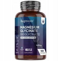 Weightworld Magnesium Bisglycinate 180 Capsules - 1420 Mg Per Daily Portion - Magnesium with B6
