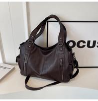 Women's Retro Large Tote Bag - High-End Autumn/Winter Crossbody & Shoulder Handbag ruda