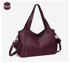 Women's Retro Large Tote Bag - High-End Autumn/Winter Crossbody & Shoulder Handbag black