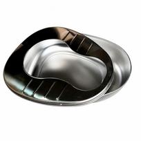 Medical Bedside Bedpan Reusable Stainless Steel Metal Vessel Smoothly