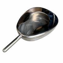 Medical Bedside Bedpan Reusable Stainless Steel Metal Vessel Smoothly