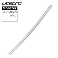 25.4mm*580 540mm Folding Bike  Handlebar Horizontal Lp Straight Handle Bicycle Accessories 540mm white