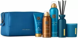 Kūno priežiūros ir namų kvapų rinkinys Rituals: The Ritual of Hammam (putojantis dušo gelis 200 ml + kūno kremas 150 ml + kūno losjonas 150 ml + kvapioji žvakė 140 g + kvapiosios lazdelės 70 ml + kosmetinė)