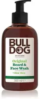 Bulldog Skincare 2-in-1 originalus barzdos ir veido prausiklis vyrams 300 ml – be spalvos
