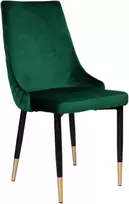 Bipohome 'Vermont Velvet' minkšta kėdė tamsiai žalia