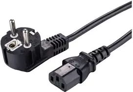 LinkIT Maitinimo laidas CEE 7/7 - C13 juodas 3 m kampuotas Schuko - C13
