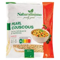 Perlinis kuskusas paprikų ir špinatų skonio NATURALISIMO, 800g
