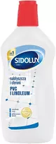 SIDOLUX PVC ir linoleumo grindų apsaugos ir poliravimo priemonė, 500 ml. 15 vnt. dėžėje.