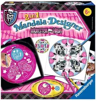 Ravensburger kūrybinis rinkinys „Mandala-Designer 2 in 1: Monster High“, nuo 6 m.