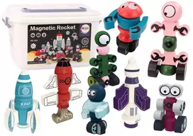 Magnetinių kaladėlių rinkinys "Kosmosas", 56 el.