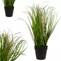 Dirbtinė dekoratyvinė pampų žolė vazonėlyje, 40 cm