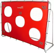 Futbolo vartai su taikinio kilimėliu, 213x152x75cm