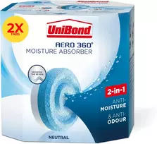 Sausintuvas UniBond drėgmės sugėriklio papildymo kasetės AERO 360°, 2 × 450 g, 490219
