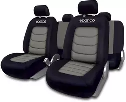 Sparco universalūs automobilio sėdynių užvalkalai, suderinami su šoninėmis oro pagalvėmis SPC1019GR