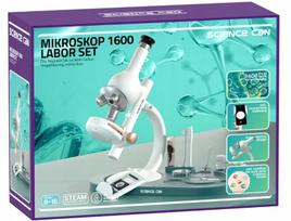 Mokslinis mikroskopas 1600x su priedais vaikams