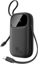 Baseus QPow3 Powerbank 45W 20000mAh su 2 integruotais USB-C kabeliais