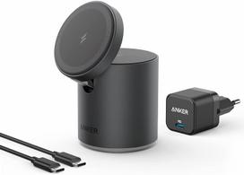 Anker 623 MagGo MagSafe Wireless 2-in-1 pakrovimo stotis su 20W USB-C krovikliu