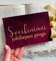 Švelniu aksomo audiniu trauktas VOKAS jubiliejaus proga