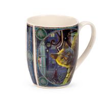 Lisa Parker „Rusty Cauldron Cat“ porcelianinis puodelis