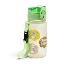 Kawaii Cute Shaun the Sheep 350 ml nesudaužomas vaikų buteliukas su atidaromu dangteliu
