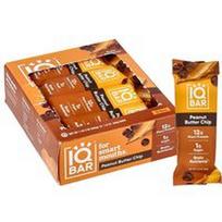 IQBAR, Augalinių baltymų batonėlis su žemės riešutų sviesto gabaliukais, 12 batonėlių po 45 g (1,6 uncijos)