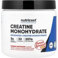 Nutricost, „Performance“, kreatino monohidratas, šaldytas limonadas, 207 g