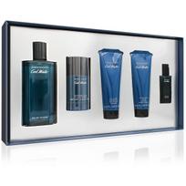Davidoff Cool Water rinkinys vyrams (EDT, 125 ml + dezodorantas, 70 g + dušo želė, 75 ml + balzamas po skutimosi, 75 ml + EDT, 15 ml)