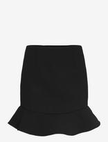 ROTATE - Suiting Mini Ruffle Skirt - Trumpas sijonas - Juoda