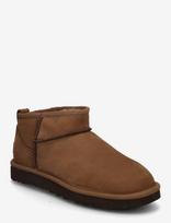 UGG - W Classic Ultra Mini Nubuck - Aulinukai plokščiu kulnu - Ruda