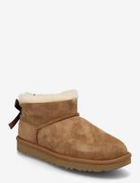 UGG - W Ultra Mini Bailey Bow - Aulinukai plokščiu kulnu - Ruda