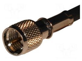 Connector: UHF mini | plug | male | coaxial | straight | for cable | PTFE