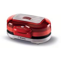 Ariete Mėsainių grilis Party Time 0205R, 1200W, 280x155mm, 2 zonos, raudona/sidabras, neprideganti danga, lašų padėklas