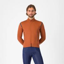 Castelli Dviračių striukė PERFETTO RoS 3 Jacket 8056006473296, XXL, vyriška, Mocha/Black Reflex, dviračių sportui, vėjui atspari