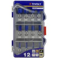 Tivoly frezų rinkinys XT606470002, 5-25mm, 8mm kotas, 12 vnt, metalas, sujungimas
