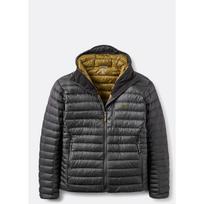 Rab Striukė MICROLIGHT Alpine Down Hoody 5059913259734, XXL, 700FP, Anthracite, Vyrų, Pertex Quantum su NetPlus, YKK užtrauktukas