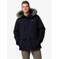 Marmot Paltas YUKON Parka 02 0195115436599, S, juodas, vyriškas, 700-fill pūkai, NanoPro, DWR be PFAS, nuimamas kailio apvadas
