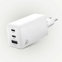 Aqiila Sieninis įkroviklis Chargebird W3 8716778931911, 65W, 2x USB-C, USB-A, GaN, Power Delivery, Quick Charge