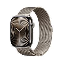 Išpakuotas Apple Watch Series 10 GPS + Cellular 46mm Natural Titanium Case with Natural Milanese Loop - S/M