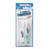 PASTA DEL CAPITANO_SET Kelioninis rinkinys: dantų pasta 25 ml + dantų šepetėlis
