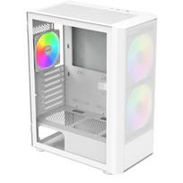 Montech X2 PLUS ATX Midi Tower kompiuterio korpusas | Grūdintas stiklas | 3 ARGB ventiliatoriai – Balta